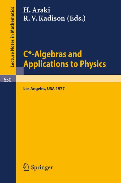 Produktbild: C*-Algebras and Applications to Physics