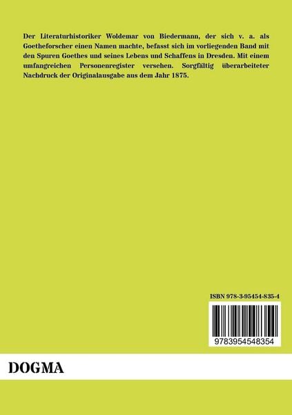 Produktbild: Goethe und Dresden
