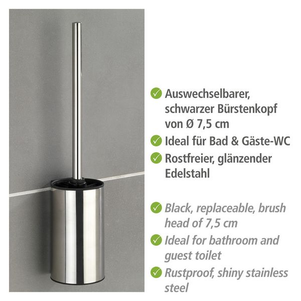 Produktbild: Turbo-Loc&reg; Edelstahl WC-Garnitur Mod. Detroit, Befestigen ohne bohren