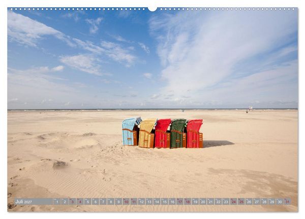 Produktbild: Ostfriesische Inseln (Wandkalender 2027 DIN A2 quer), CALVENDO Monatskalender