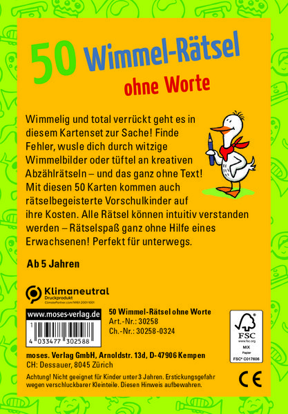 Produktbild: 50 Wimmel-R&auml;tsel ohne Worte