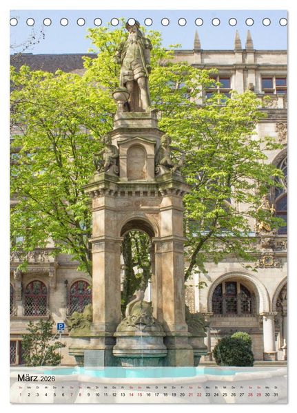 Produktbild: Historisches Duisburg (Tischkalender 2026 DIN A5 hoch), CALVENDO Monatskalender