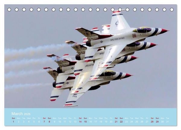 Produktbild: Stunning Aircraft (Desk Calendar 2026 DIN A5 landscape), CALVENDO 12 Month DeskCalendar