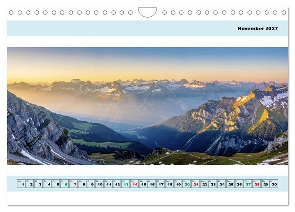 Produktbild: Alpen - Panorama - Mehr Aussicht geht nicht (Wandkalender 2027 DIN A4 quer), CALVENDO Monatskalender
