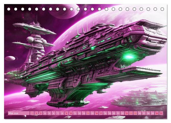 Produktbild: Kriegsschiffe Anbruch einer neuen &Auml;ra (Tischkalender 2026 DIN A5 quer), CALVENDO Monatskalender