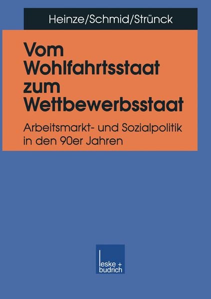 Produktbild: Vom Wohlfahrtsstaat zum Wettbewerbsstaat