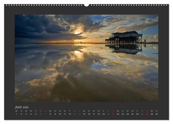 Produktbild: Impressionen aus St. Peter-Ording (Wandkalender 2026 DIN A2 quer), CALVENDO Monatskalender