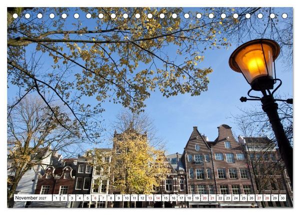 Produktbild: Amsterdam - Momente einer Reise (Tischkalender 2027 DIN A5 quer), CALVENDO Monatskalender