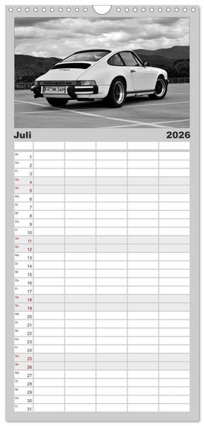 Produktbild: Familienplaner 2026 - Porsche 911 SC mit 5 Spalten (Wandkalender, 21 x 45 cm) CALVENDO