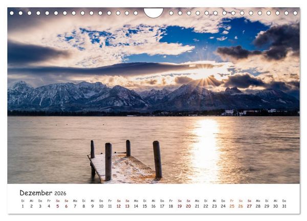 Produktbild: Einzigartige Seen in Bayern (Wandkalender 2026 DIN A4 quer), CALVENDO Monatskalender
