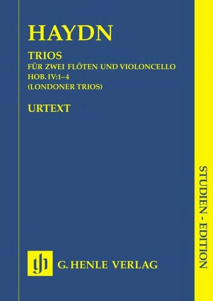 Produktbild: Joseph Haydn - Trios Hob. IV:1-4 f&uuml;r zwei Fl&ouml;ten und Violoncello (Londoner Trios)