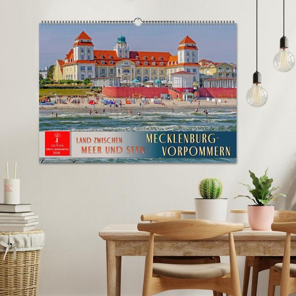 Produktbild: Mecklenburg-Vorpommern - Land zwischen Meer und Seen (Wandkalender 2026 DIN A2 quer), CALVENDO Monatskalender