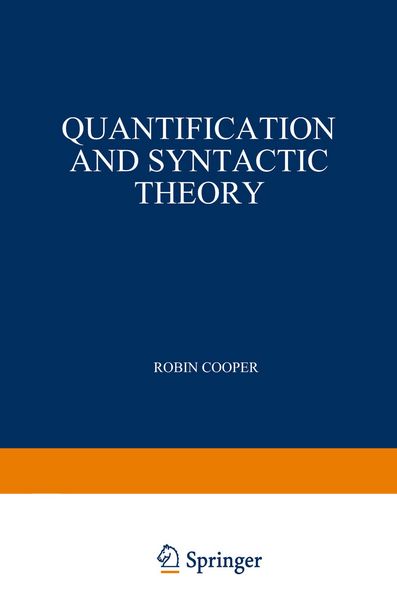 Produktbild: Quantification and Syntactic Theory