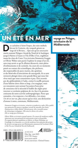 Produktbild: Un &eacute;t&eacute; en mer : voyage en Pelagos, sanctuaire de la M&eacute;diterran&eacute;e