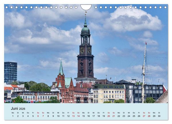 Produktbild: Freie Hansestadt Hamburg (Wandkalender 2026 DIN A4 quer), CALVENDO Monatskalender