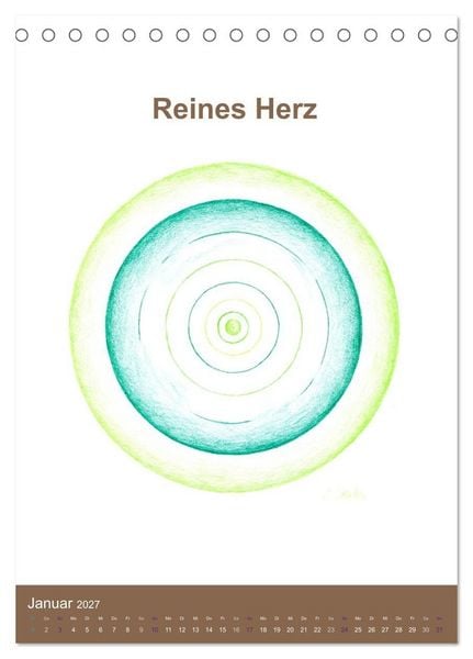 Produktbild: Delfinheilsymbole (Tischkalender 2027 DIN A5 hoch), CALVENDO Monatskalender