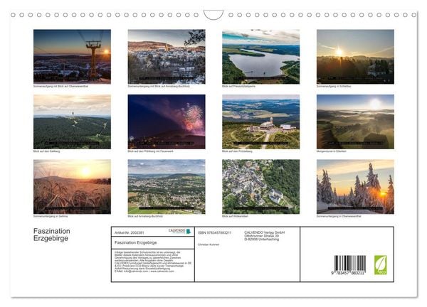 Produktbild: Faszination Erzgebirge (Wandkalender 2026 DIN A3 quer), CALVENDO Monatskalender