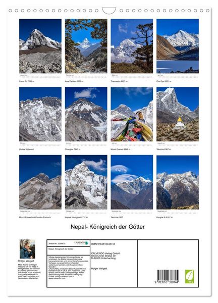 Produktbild: Nepal- K&ouml;nigreich der G&ouml;tter (Wandkalender 2026 DIN A3 hoch), CALVENDO Monatskalender