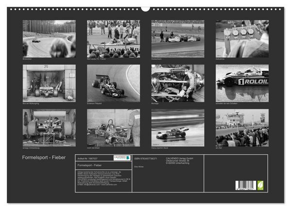 Produktbild: Formelsport - Fieber (Wandkalender 2026 DIN A2 quer), CALVENDO Monatskalender