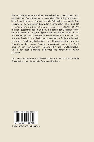 Produktbild: Politik und Nichtpolitik