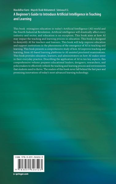 Produktbild: A Beginner's Guide to Introduce Artificial Intelligence in Teaching and Learning