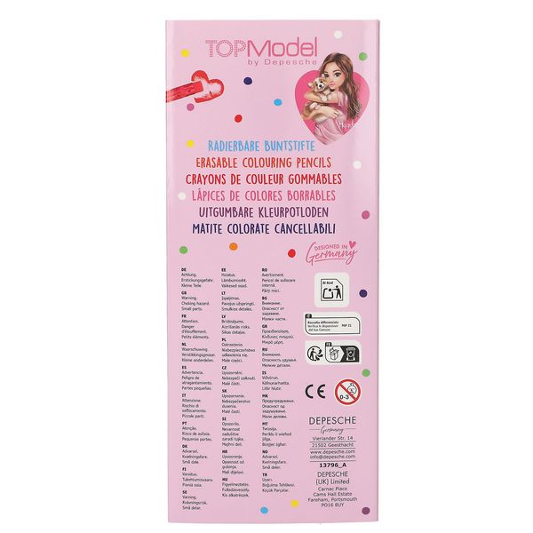 Produktbild: DEPESCHE TOPModel Buntstifte radierbar &Oslash;7mm