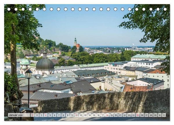 Produktbild: SALZBURG Blicke auf die Mozartstadt (Tischkalender 2026 DIN A5 quer), CALVENDO Monatskalender