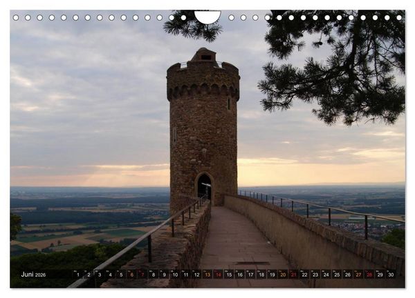 Produktbild: Burgen & Schl&ouml;sser im Odenwald (Wandkalender 2026 DIN A4 quer), CALVENDO Monatskalender