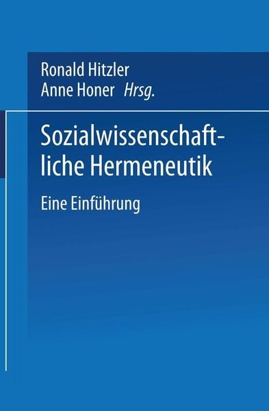 Produktbild: Sozialwissenschaftliche Hermeneutik