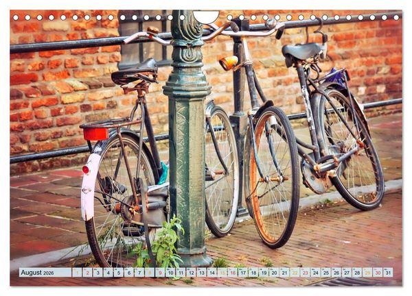 Produktbild: Stadtfahrrad (Wandkalender 2026 DIN A4 quer), CALVENDO Monatskalender