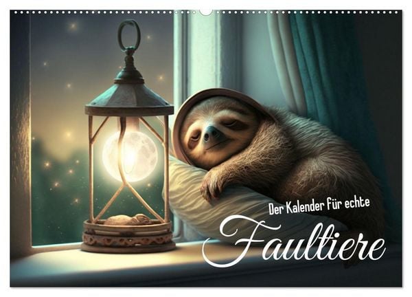 Produktbild: Der Kalender f&uuml;r echte Faultiere (Wandkalender 2026 DIN A2 quer), CALVENDO Monatskalender