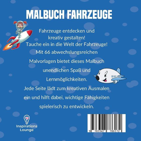 Produktbild: Malbuch Fahrzeuge mit 66 Motive Auf 136 Seiten