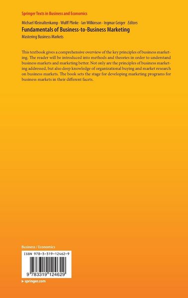 Produktbild: Fundamentals of Business-to-Business Marketing
