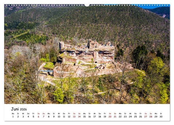 Produktbild: Pf&auml;lzer Burgen (hochwertiger Premium Wandkalender 2026 DIN A2 quer), Kunstdruck in Hochglanz