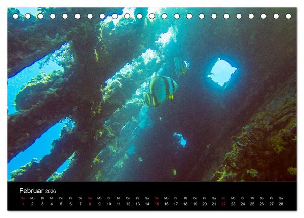 Produktbild: Abu Nuhas - Wracks im Roten Meer (Tischkalender 2026 DIN A5 quer), CALVENDO Monatskalender