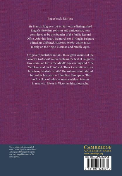 Produktbild: The Collected Historical Works of Sir Francis Palgrave, K.H.