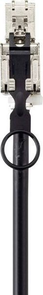 Produktbild: Renkforce RF-4538220 RJ45 Patchkabel CAT 6a S/FTP 20.00 m Schwarz mit Zugring zur Entriegelung 1 St.