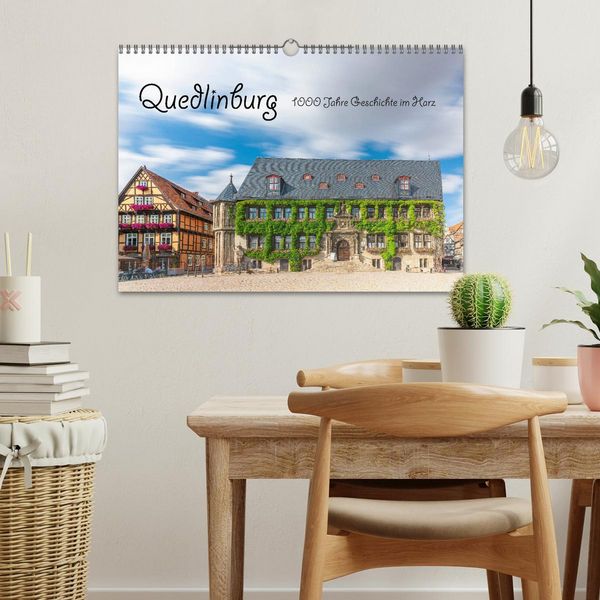 Produktbild: Quedlinburg - 1000 Jahre Geschichte im Harz (Wandkalender 2026 DIN A3 quer), CALVENDO Monatskalender
