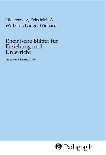 Produktbild: Rheinische Bl&auml;tter f&uuml;r Erziehung und Unterricht