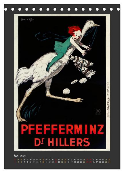 Produktbild: Jean d'Ylen - Juwelen der Plakatkunst (Tischkalender 2026 DIN A5 hoch), CALVENDO Monatskalender