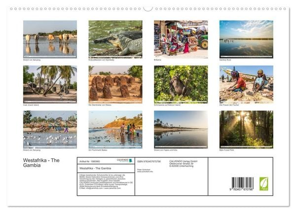 Produktbild: Westafrika - The Gambia (hochwertiger Premium Wandkalender 2026 DIN A2 quer), Kunstdruck in Hochglanz