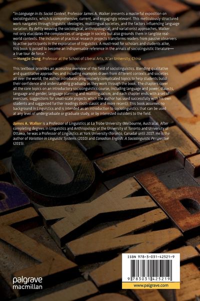 Produktbild: Language in its Social Context