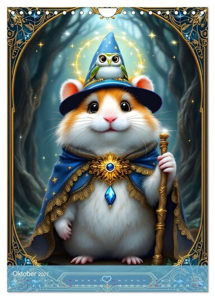Produktbild: Einfach gl&uuml;cklich. Mit Hamsterfreunden durchs Jahr (Wandkalender 2027 DIN A4 hoch), CALVENDO Monatskalender