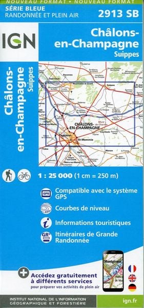 Produktbild: Ch&acirc;lons-en-Champagne.Suippes 1:25 000