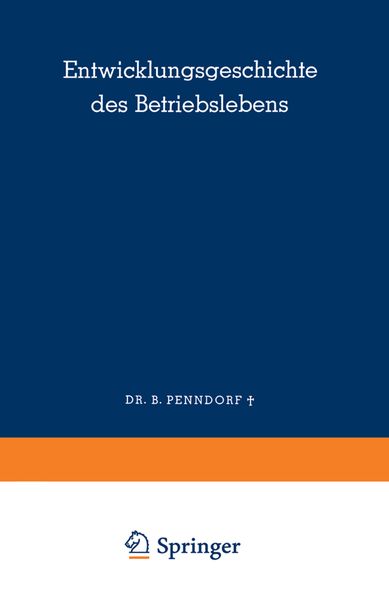 Produktbild: Entwicklungsgeschichte des Betriebslebens