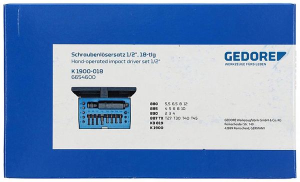 Produktbild: Gedore 6654600 Schraubenausdreher-Set