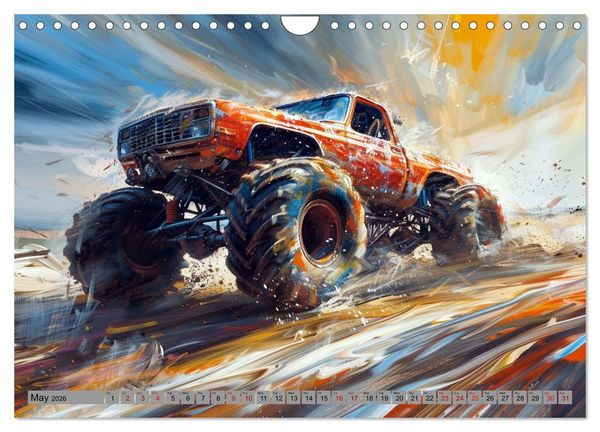 Produktbild: Monstertruck Madness (Wall Calendar 2026 DIN A4 landscape), CALVENDO 12 Month Wall Calendar