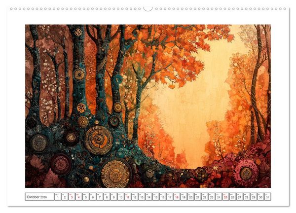 Produktbild: Waldsicht - Ein Lichterspiel (Wandkalender 2026 DIN A2 quer), CALVENDO Monatskalender