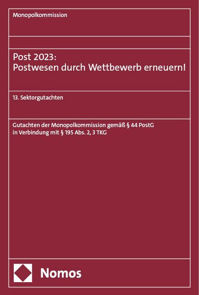 Produktbild: Post 2023: Postwesen durch Wettbewerb erneuern!
