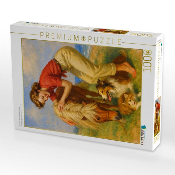 Produktbild: CALVENDO Puzzle Das kleine Pony und seine Freunde | 1000 Teile Lege-Gr&ouml;&szlig;e 64x48cm Foto-Puzzle f&uuml;r gl&uuml;ckliche Stunden